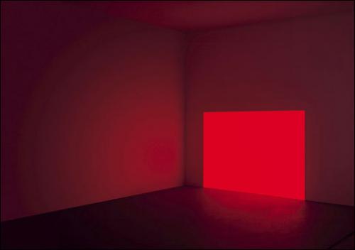 James Turrell, Prado, Red, 1968. Light projection installation. Courtesy the artist and Almine Rech Gallery (Paris / Bruxelles), © James Turrell