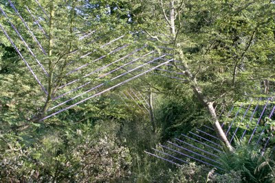 Vues diverses du Jardin Oblique de Marie-Hélène Richard dans le Jardin des terres australes
