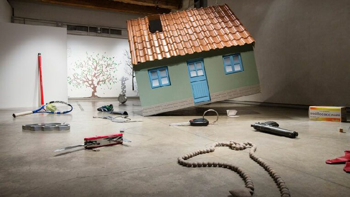 Vue de l’exposition de Jeanne Susplugas, Là où habite ma maison, 2021. Le Grenier à sel, Avignon