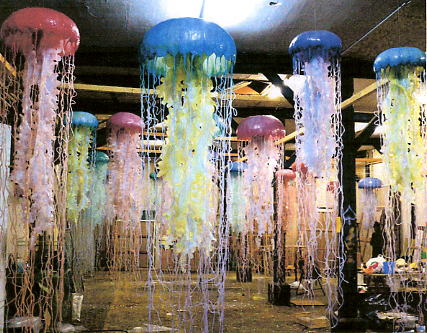Micha Laury, Jellyfish installation, 2000 - 2005