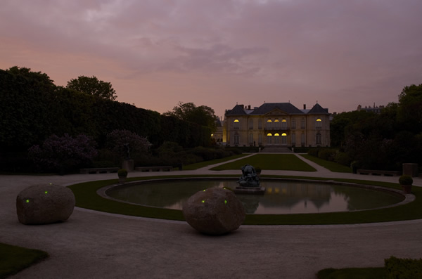 Erik Samakh, Pierres de Lucioles, musée Rodin. Photo : Marc Domage 2013