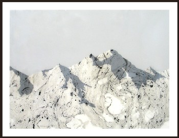 Montagne, 2005. Acrylique et émail, 160 x 210 cm